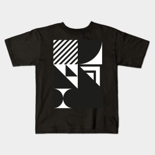 Geometric Bauhaus Pattern Kids T-Shirt